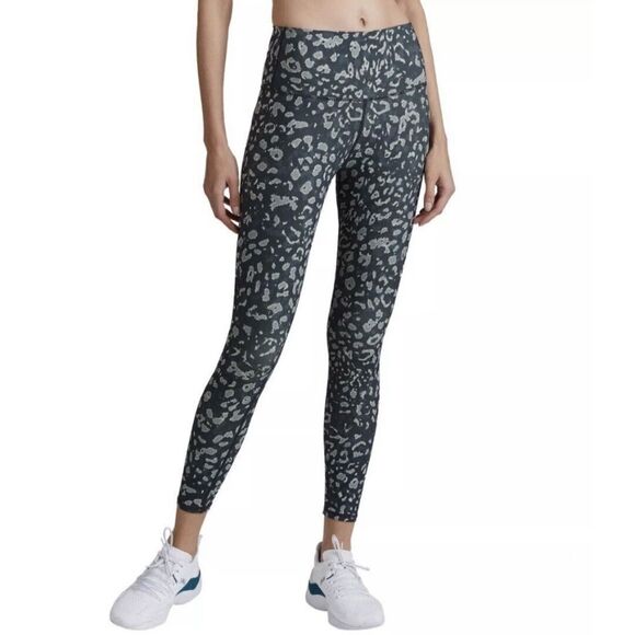 Varley Gray leopard print leggings Luna 25” - Picture 2 of 7